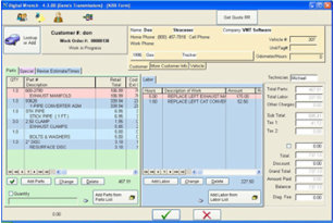 Muti computer version of repair shop software